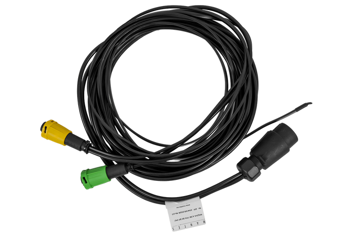 Faisceau électrique MANTES pour remorque de bateau, 4,4 m, prise 7 broches, 2 baïonnettes 5 broches