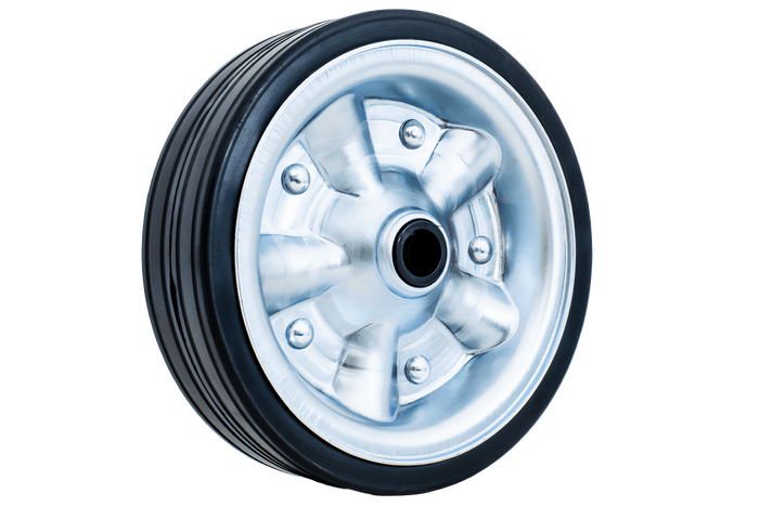 Roue de secours pour la roue jockey KNOTT 405641.001, en caoutchouc plein 200 x 60 mm