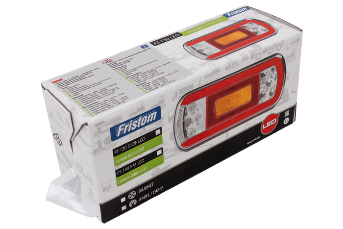 FRISTOM FT-130 COF Feu arrière LED, 6 fonctions, universel