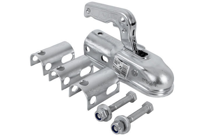 Attelage à boule STEELPRESS ZSK-1700D+Z2 pour remorque de 1700 kg avec timon tubulaire de 35 à 50 mm