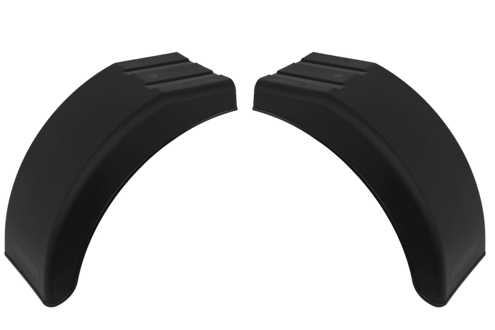 Jeu de deux demi-garde-boue pour remorque DOMAR DR1013004+DR1013005, passage de roue 395/220mm gauche+droite