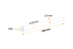 Tube droit pour le montage du garde-boue DOMAR DK8020, diamètre du support 42 mm, longueur 580 mm