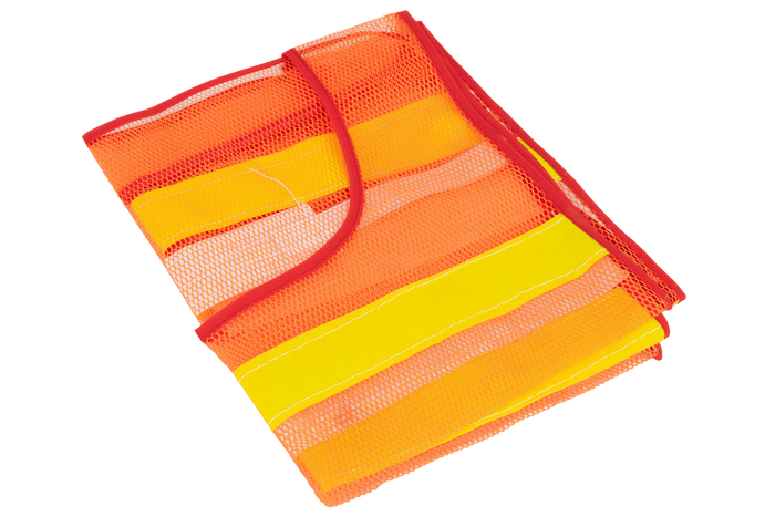 Gilet réfléchissant orange HERMON XXL avec velcro latéral