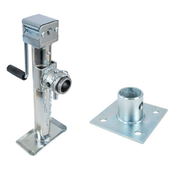 Support extensible avec adaptateur UNITRAILER TJ5001+TJ5002A pour remorque plateau 1300 kg 364-614 mm