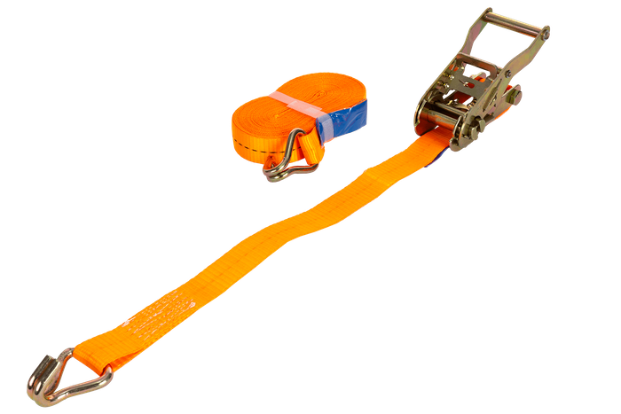 Courroie de transport orange UNITRAIER 8 m/25 mm/1 t avec tendeur