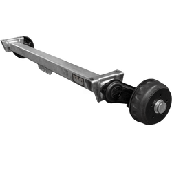 Essieu freiné KNOTT VGB13 pour remorque/porte-voitures 1350 kg, 1350 mm, 1800 mm, 5x112