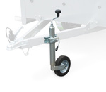Roue jockey avec collier WINTERHOFF ST48-200VB+KLE48, 150 kg, 48 mm, 505-725 mm