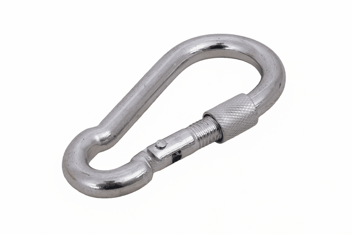 Mousqueton de pompier avec écrou de sécurité DROMET KSZ10100, mousqueton pompier 10x100mm
