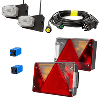 Kit d&#39;éclairage : feux arrière ASPÖCK + feux de position latéraux ASPÖCK + faisceau MANTES 5,2 m 7 broches + connecteurs rapides