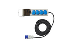 Rallonge de camping CEE avec répartiteur ProPlus 373583DE, câble de 10 m, 3 prises Schuko, 2 ports USB