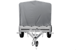 Remorque porte-voitures 200x106 UNITRAILER GARDEN 200 KIPP avec châssis H-800 et bâche grise