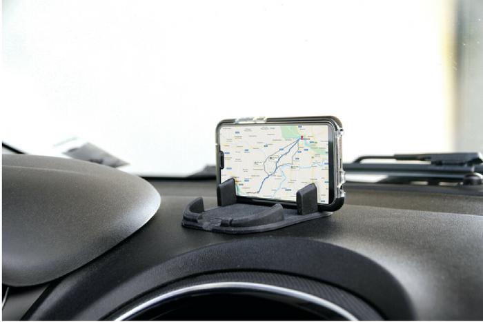 Tapis de téléphone LAMPA Phone-Mat en silicone, organiseur/support de voiture 110 x 110 mm