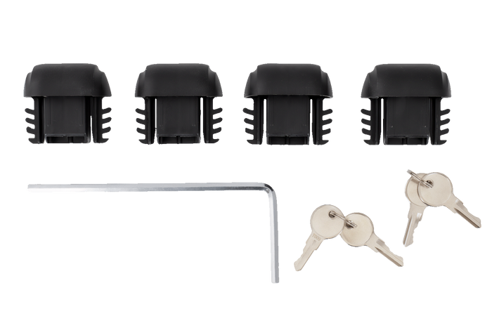 Barres de toit Eco Alubase 135 - barres de toit universelles en aluminium pour rails ouverts