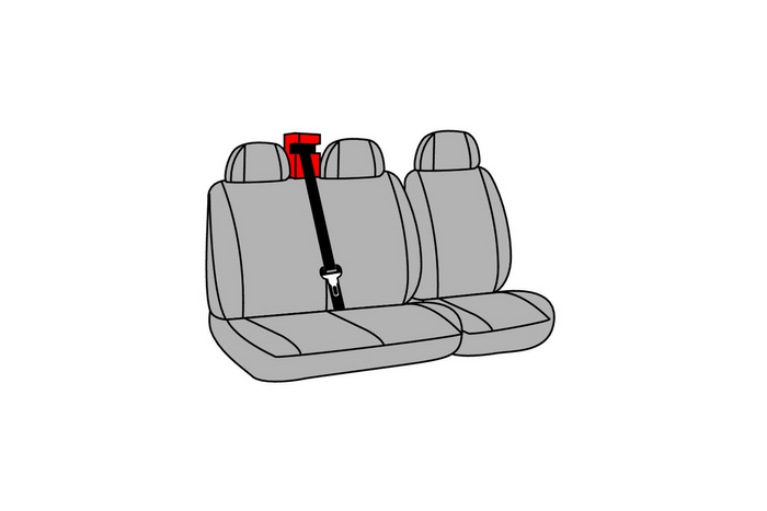 Ensemble de housses de siège auto LAMPA Dido-2 noires, pour bus et fourgonnettes