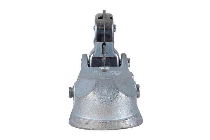 Attelage à boule WINTERHOFF WW 350-RB-K1212 pour remorque de 3500 kg avec timon tubulaire de 50 mm, en fonte