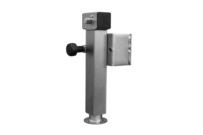 Support de manivelle extensible UNITRAILER D-110.000.049 pour remorque plateau 1300 kg, entraxe 410-645 mm