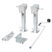 Ensemble de deux supports extensibles avec manivelle et fixation ProPlus 361500 pour remorque plateau 1000 kg 290-460 mm
