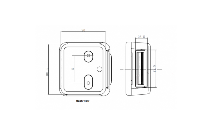 Feu arrière KAMAR L1070-C universel 3 fonctions