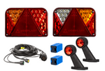Kit d'éclairage : feux arrière LED DOBPLAST DPT35 + feux de position latéraux LED FRISTOM FT-009 + faisceau MANTES 4,5 m, 7 broches