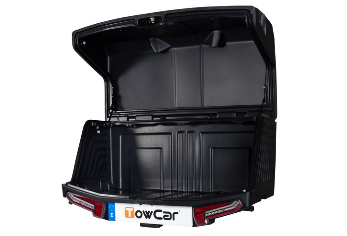 Towbox V3 Black LED Edition - Coffre à bagages monté sur attelage