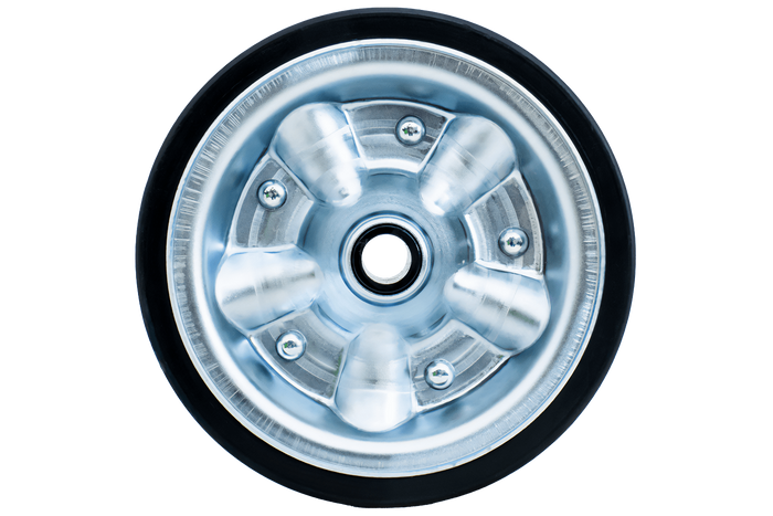 Roue de secours pour la roue jockey KNOTT 405641.001, en caoutchouc plein 200 x 60 mm