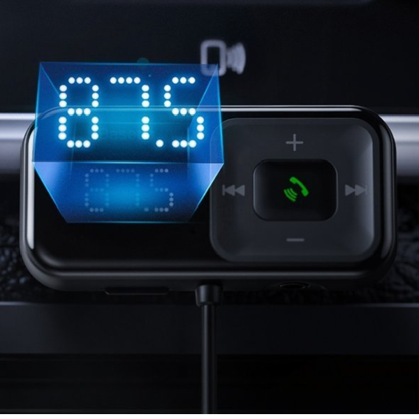 Émetteur FM BASEUS T type S-16 Bluetooth 5.0 MP3 + chargeur de voiture 2 ports USB