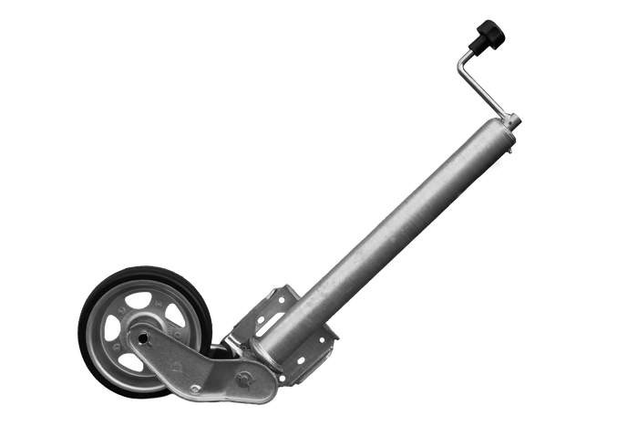 Roue jockey automatique UNITRAILER avec poignée 500 kg 60 mm 660-904 mm