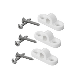 Ensemble de trois œillets horizontaux en plastique pour les supports de fixation du cadre de store ProPlus