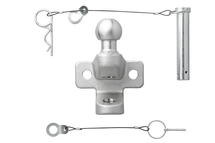 Boule d'attelage double fonction ProPlus 341216V01, entraxe de 50 mm, capacité de remorquage de 3 500 kg
