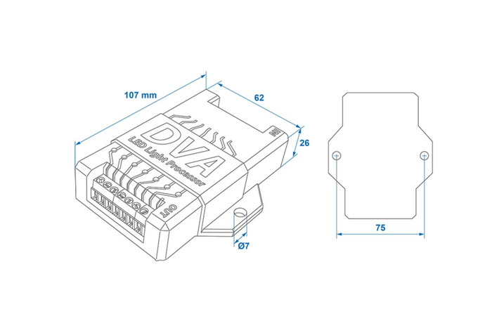 Module CANBUS 12V de contrôleur de feux à LED pour remorque ProPlus 343128S