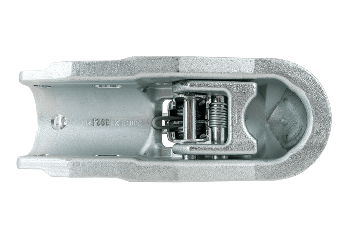 Attelage à boule STEELPRESS BC-3000C-00-00 pour remorque de 3 000 kg avec timon tubulaire de 50 mm, en fonte