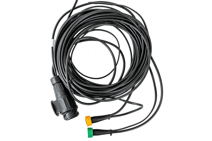 Faisceau électrique MANTES remorque, 7 m, prise 13 broches, 2x baïonnettes 5 broches