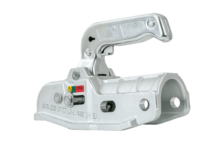 Attelage à boule STEELPRESS BC-3000C-00-00 pour remorque de 3 000 kg avec timon tubulaire de 50 mm, en fonte