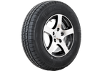 Roue de remorque renforcée PNEU KENDA 185/80 R14C 104/102N JANTE ALU STARCO polie 5.5Jx14"H2 5x112 ET:30