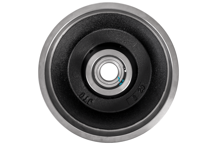 Tambour de frein KNOTT avec roulement pour essieu de remorque 250x40, 5x112, 37 mm