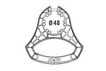 Poignée de manœuvre AL-KO 1931978 pour roue jockey de 48 mm