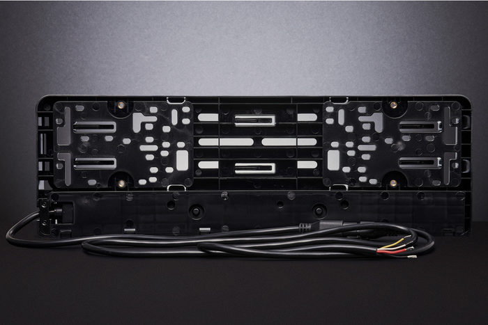 Cadre de plaque d'immatriculation avec éclairage LED TT TECHNOLOGY TT.11013, feu de route et feu de position 12/24 V