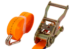 Courroie de transport orange UNITRAIER 5 m/25 mm/1 t avec tendeur