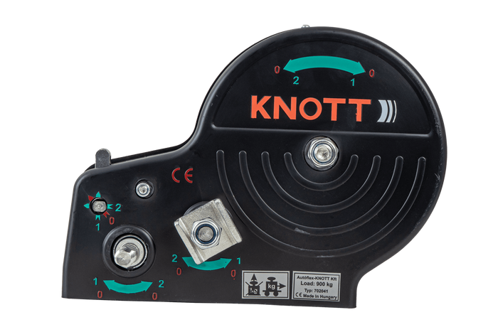 Treuil manuel pour remorque KNOTT 6X0017.311, 900kg avec sangle