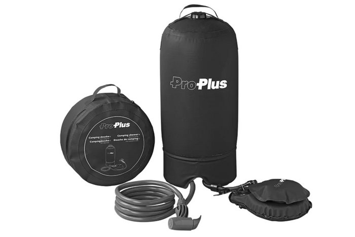 Douche de voyage portable ProPlus 770407, douche mobile avec pompe à pied 11 l