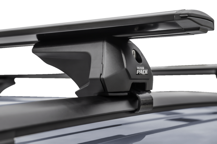 Barres, galerie de toit Inter Pack Virgo IR 135 (G2) avec rails intégrés (noir)