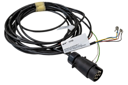 Prise de courant MANTES pour installation électrique, faisceau de remorque 4 m, fiche 7 broches, connecteurs 6,3 mm