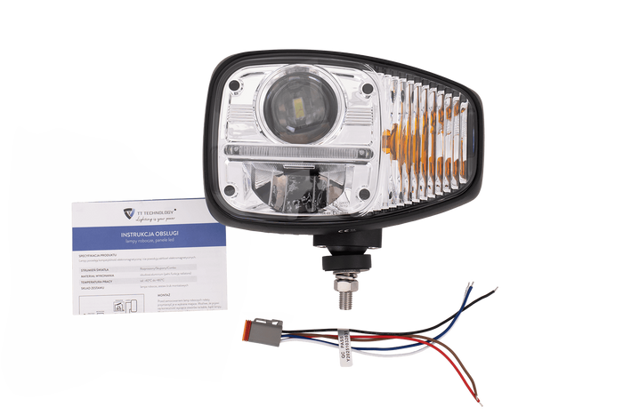 TT Technology TT.16611-L Feu avant LED 3 fonctions 23xLED 2350lm gauche pour JCB/Cat/Manitou/Volvo/Terex