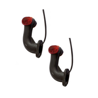 Feux de position ASPÖCK SUPERPOINT II gauche et droit sur un bras en caoutchouc