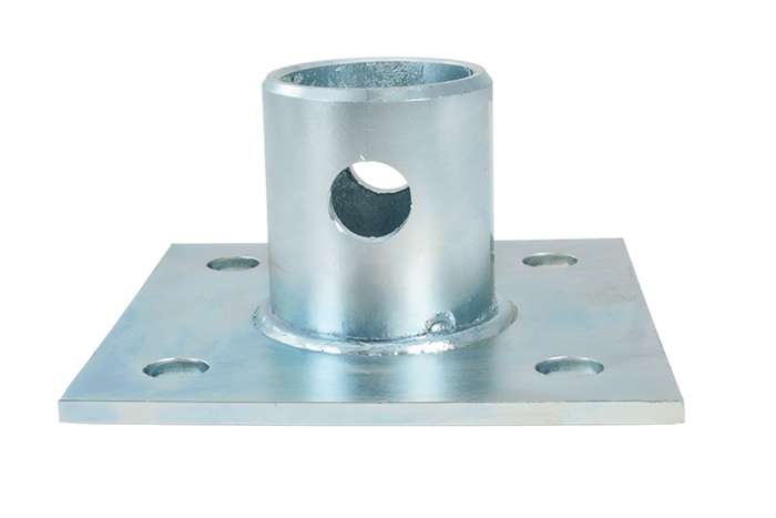 Support extensible avec adaptateur UNITRAILER TJ5002+TJ5002A pour remorque plateau 1300 kg 560-940 mm