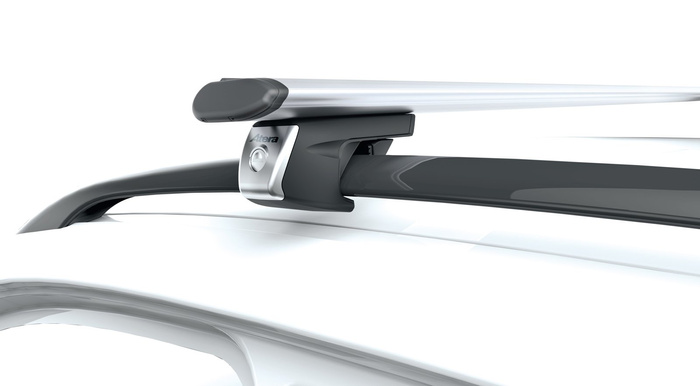Barres de toit Atera Signo RT 048237 pour rails (137 cm) en aluminium