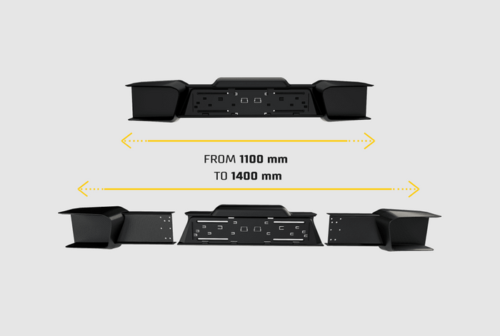 Panneau d'éclairage pour remorques LOKHEN GALASSY SMALL extensible 1100-1400 mm