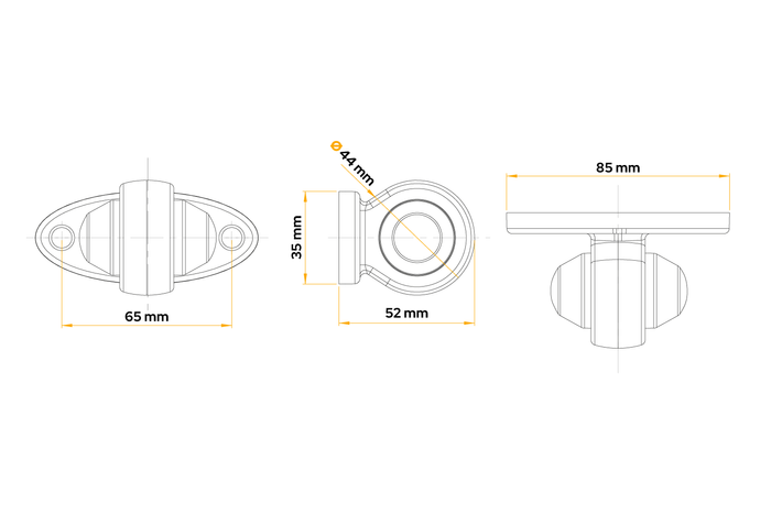 Feu de gabarit LED universel HORPOL LD 465