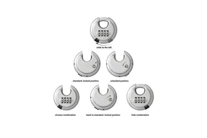 Cadenas rond à combinaison ProPlus 341317, anse de 70 mm