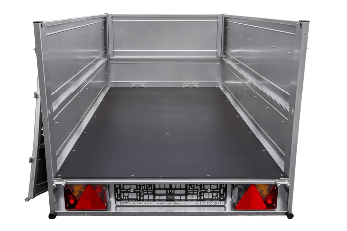 Remorque Garden Trailer 200 KIPP avec roue jockey et rehausses des ridelles